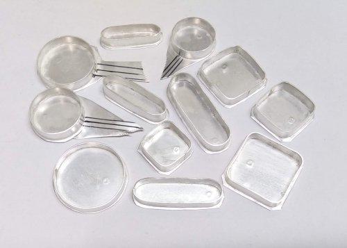 Judy Larson's Treasure Bezel Cups - , Metalwork, Butane Torch, Soldering, Solder, treasure bezel cups